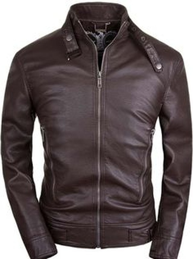 leather fashion jacket-Mnar Garments