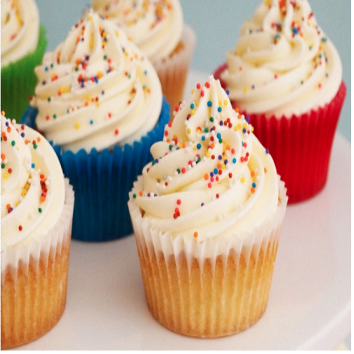 Vanilla Cupcakes-Omnomnom Bakery