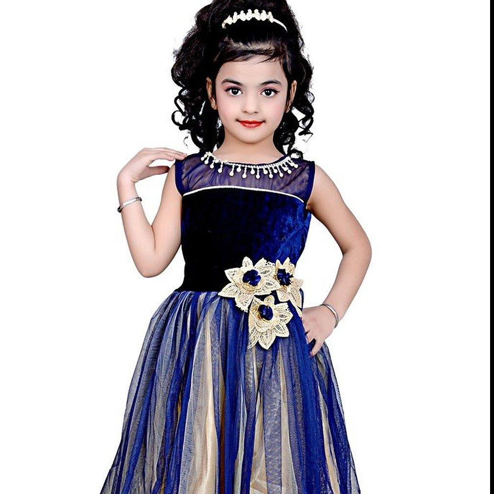 SR Creation Blue Net Gown-SR Creation