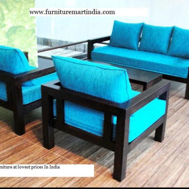 Wooden Sofa (1052)-OPTITECH INFRA Projects India OPC Pvt Ltd