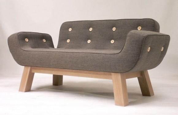 Wooden Sofa (1055)-OPTITECH INFRA Projects India OPC Pvt Ltd