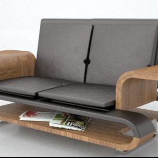 Wooden Sofa (1064)-OPTITECH INFRA Projects India OPC Pvt Ltd