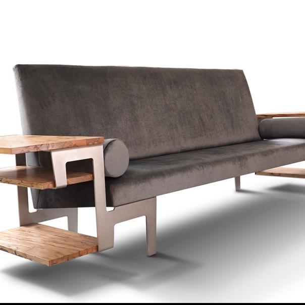 Wooden Sofa (1066)-OPTITECH INFRA Projects India OPC Pvt Ltd