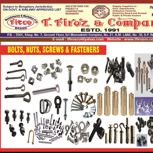 BOLT,NUT,SCREWS & FASTENERS-T.FIROZ & COMPANY