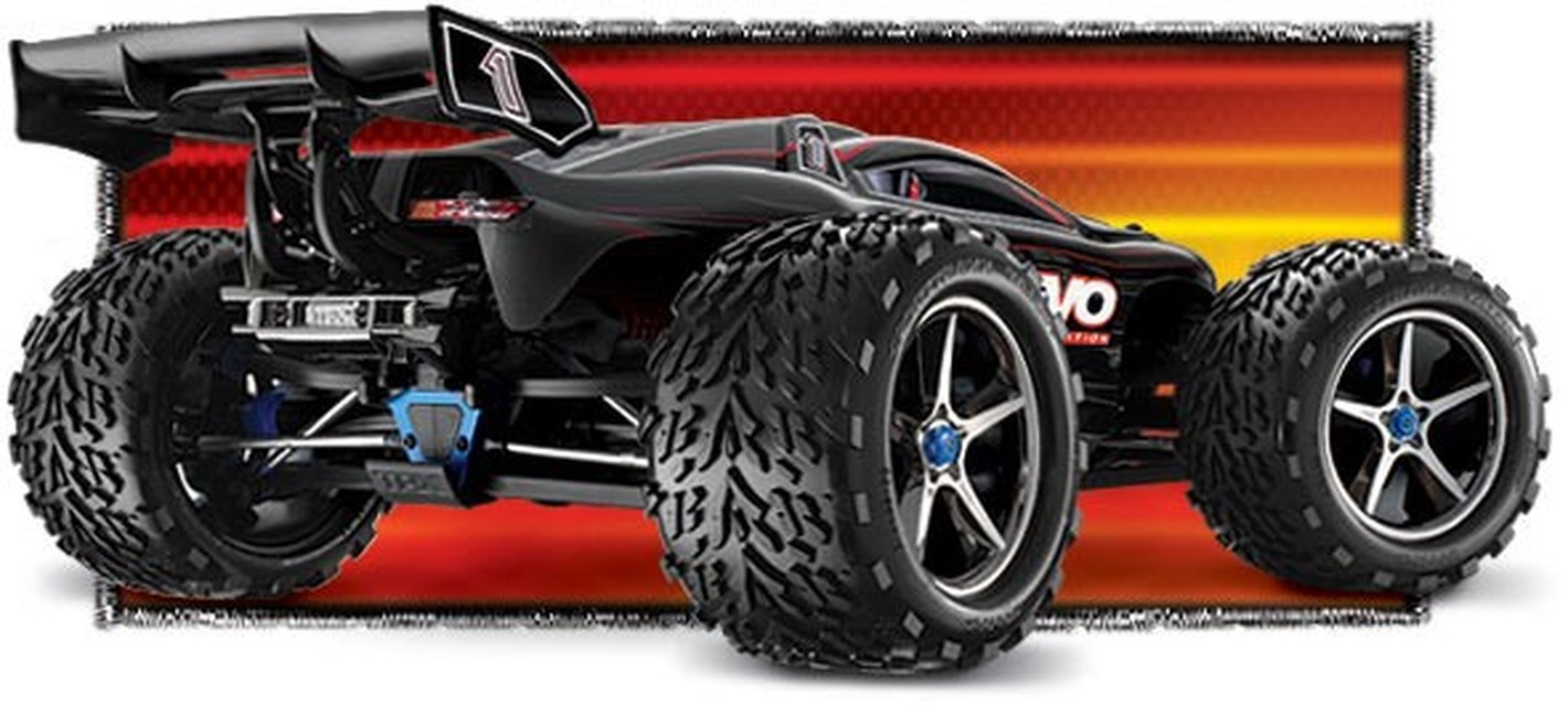 TRAXXAS E-REVO BRUSHLESS 4WD RACING TR RC CAR-D'TASK AUTO RENNEN INDIA