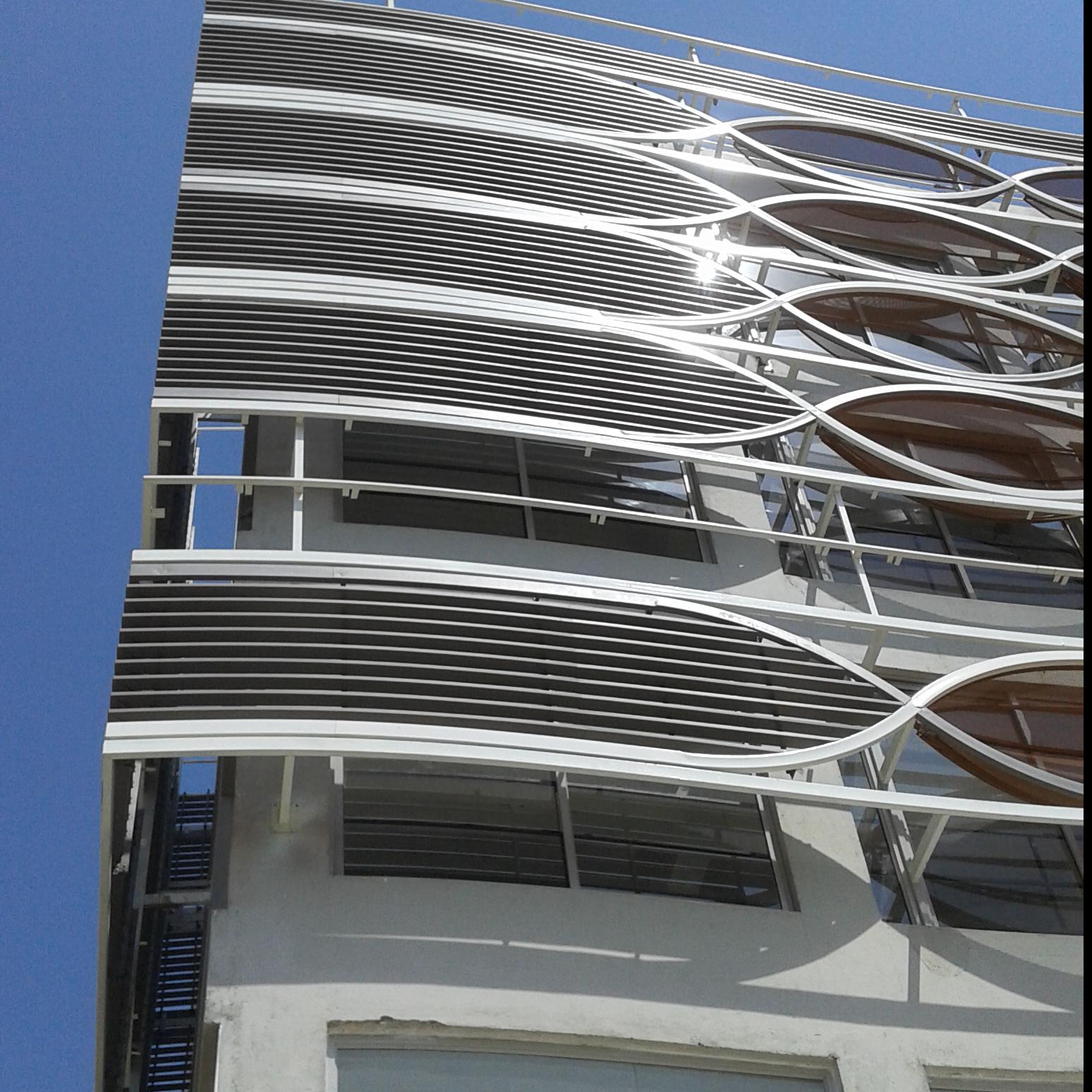 U Shape Exterior Cladding 25*50*25 mm / 50mm Gap-Supesil Architectural Products Pvt Ltd