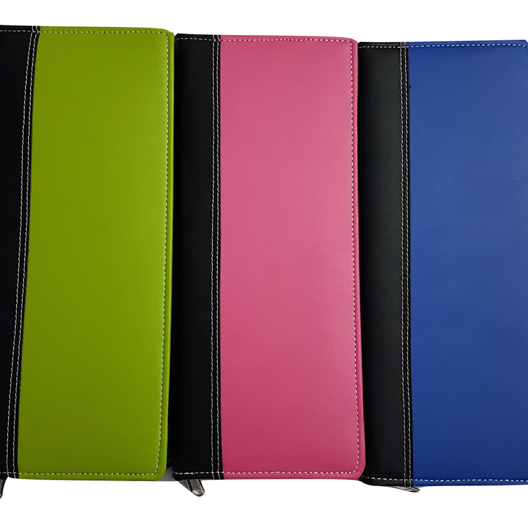 CHEQUE BOOK HOLDER WITH ZIPPER DUAL COLOUR-Rudra Enterprises