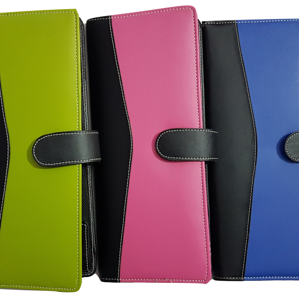 CHEQUE BOOK HOLDER WITH BUTTON LOCK-Rudra Enterprises