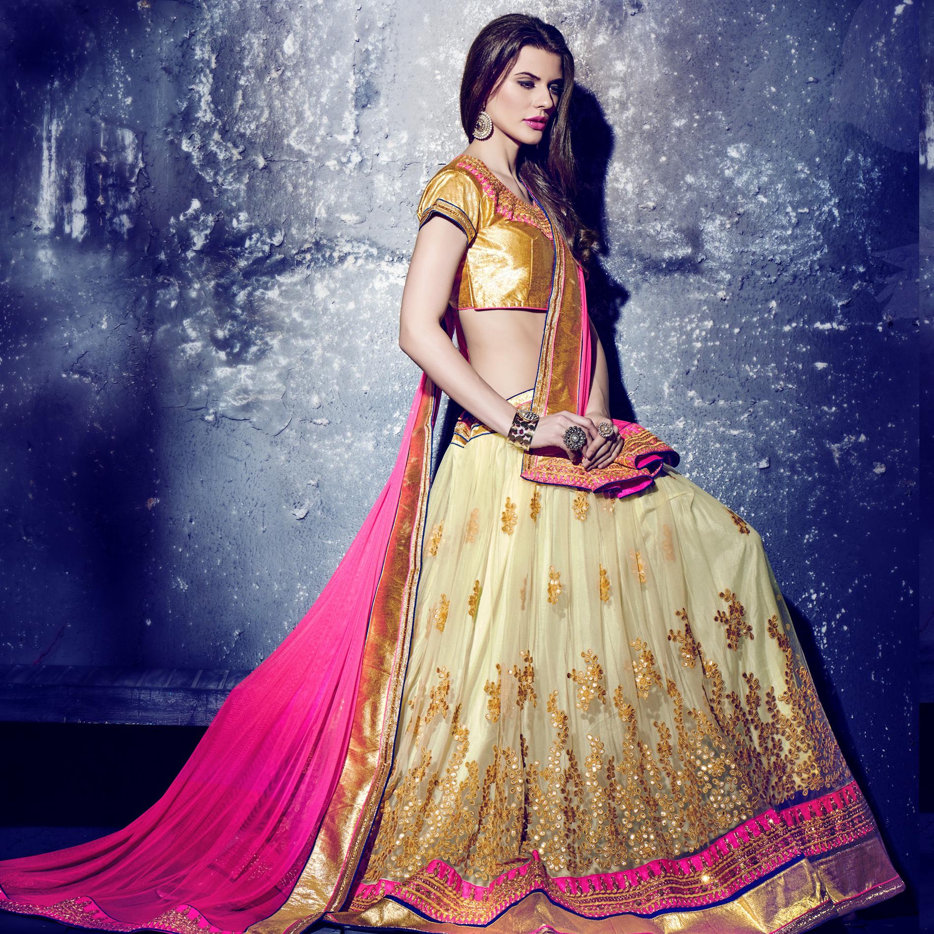 Designer Embroidered Lehenga-Panchii Fashion