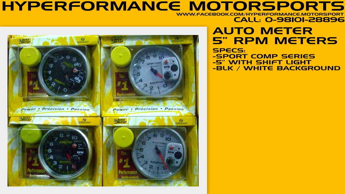 5" RACING TACHO METER WITH SHIFT LIGHT-HYPERFORMANCE MOTORSPORTS
