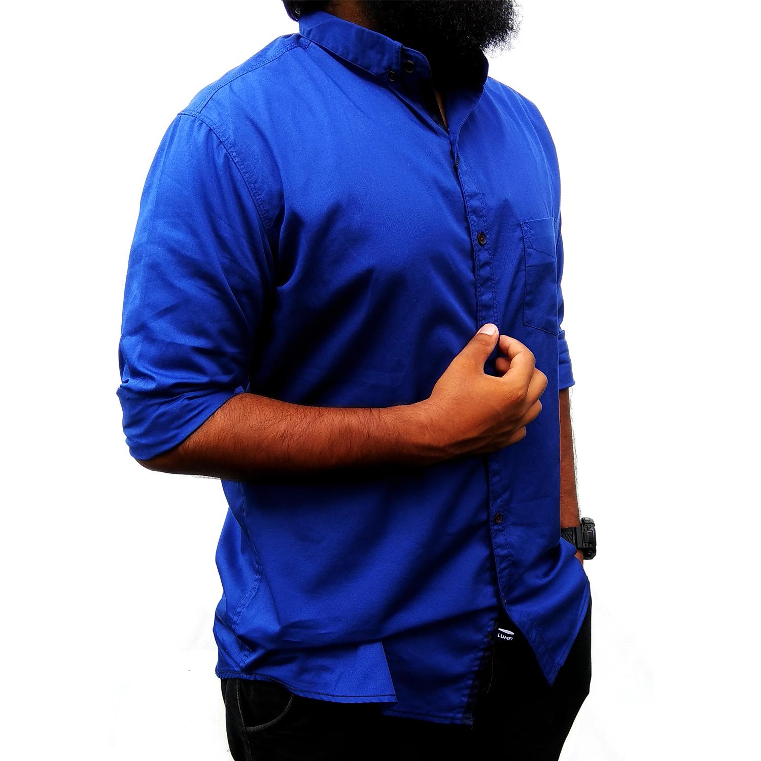 LUMEN HARTS Casual Shirt Solid Satin Fabric- Mens Apparels Manufacturer-CLOBRIEH MENCH IMPORT EXPORT & GENERAL TRADING 