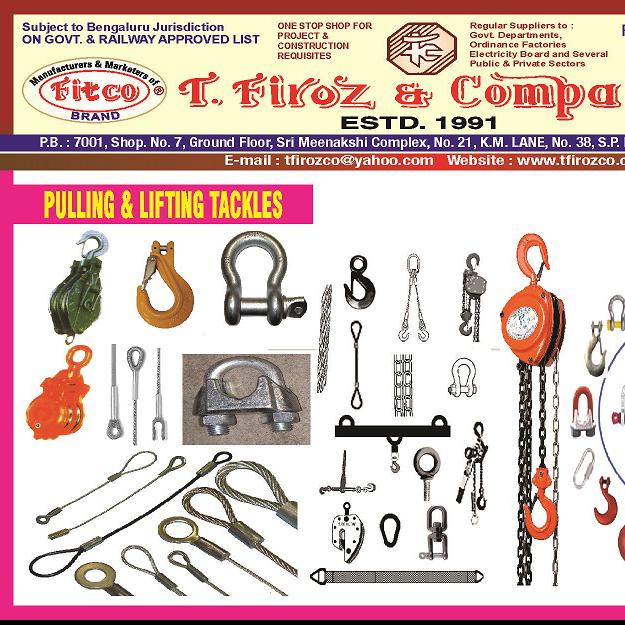 PULLING & LIFTING TACKLES-T.FIROZ & COMPANY
