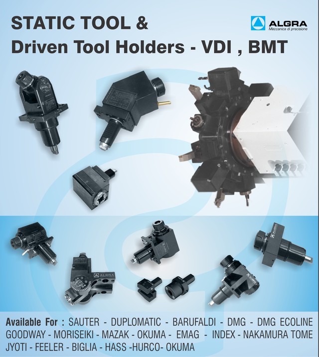 ALGRA STATIC AND DRIVEN TOOL HOLDERS -DWIJ CONSULTANTS