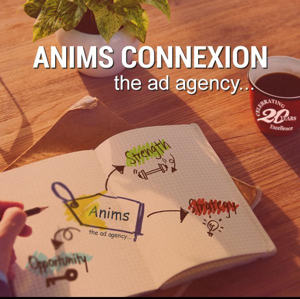 Creative Designing, Media planning & buying, Digital Marketing, Designing Websites,Mobile Apps-ANIMS CONNEXION PVT LTD