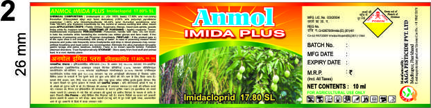 Anmol Imida Plus (Imidacloprid 17.80 SL)-Saga Pesticide Private Limited