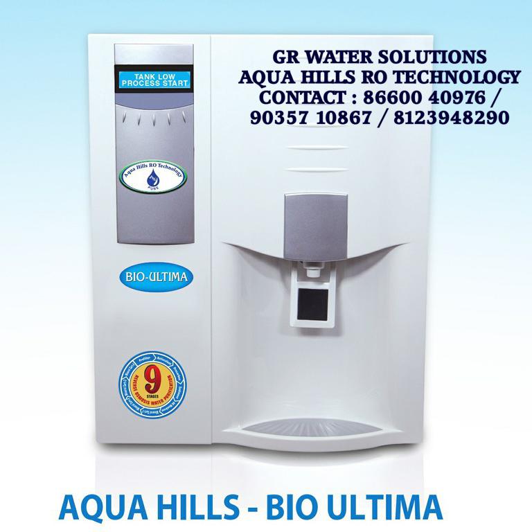 Water Purifier - BIO ULTIMA Aqua Hills RO Technology - RO + UV + UF +  TDS + Mineral Control-AQUA HILLS RO TECHNOLOGY - GR WATER SOLUTIONS