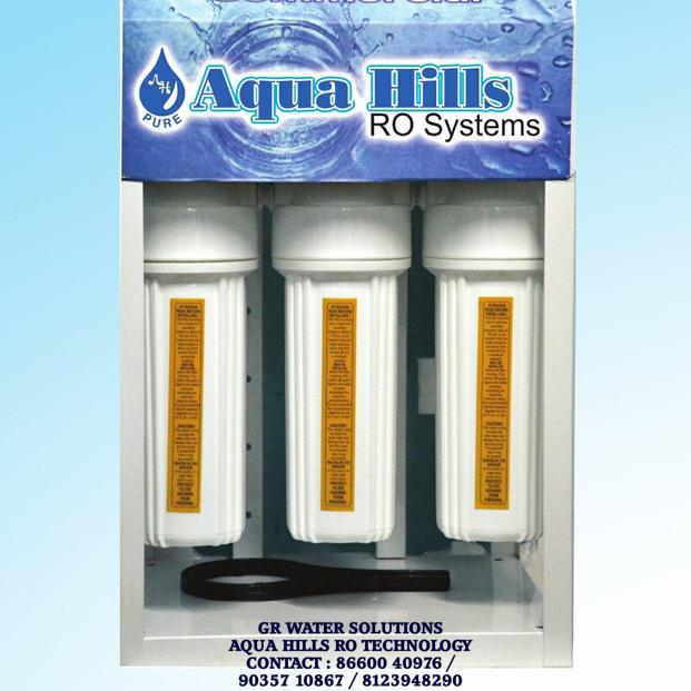 COMMERCIAL WATER PURIFIER -  25LPH AQUA HILLS RO TECHNOLOGY - RO + UV + UF + TDS + MINERAL CONTROL-AQUA HILLS RO TECHNOLOGY - GR WATER SOLUTIONS