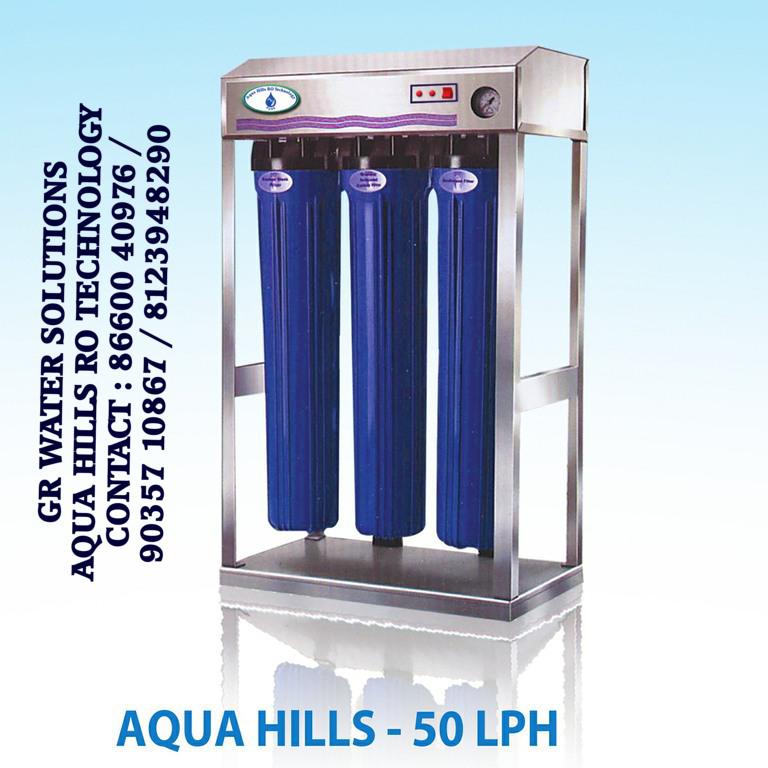 COMMERCIAL WATER PURIFIER -  AQUA HILLS RO TECHNOLOGY - RO + UV + UF + TDS + MINERAL CONTROL-AQUA HILLS RO TECHNOLOGY - GR WATER SOLUTIONS