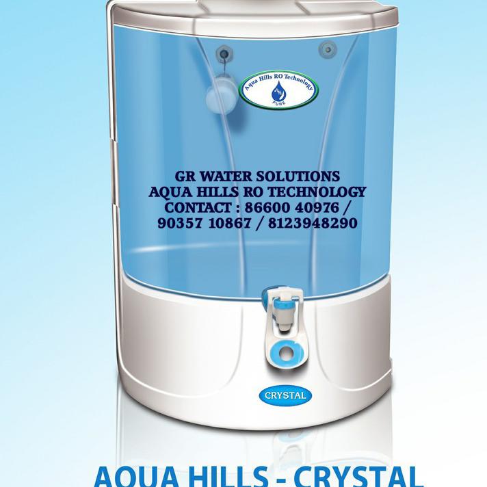 Water Purifier - CRYSTAL  Aqua Hills RO Technology - RO + UV + UF +  TDS + Mineral Control-AQUA HILLS RO TECHNOLOGY - GR WATER SOLUTIONS