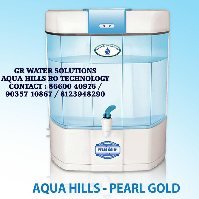 Water Purifier - PEARL GOLD Aqua Hills RO Technology - RO + UV + UF +  TDS + Mineral Control-AQUA HILLS RO TECHNOLOGY - GR WATER SOLUTIONS