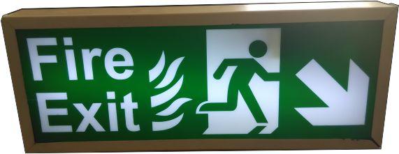 BACK LIGHT FIRE EXIT SIGN MODEL-Finetech Systems