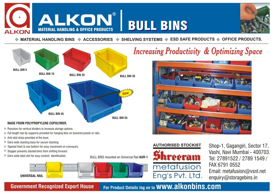 Alkon Industrial Storage Bins-Shreeram Metafusion Engineers Pvt. Ltd