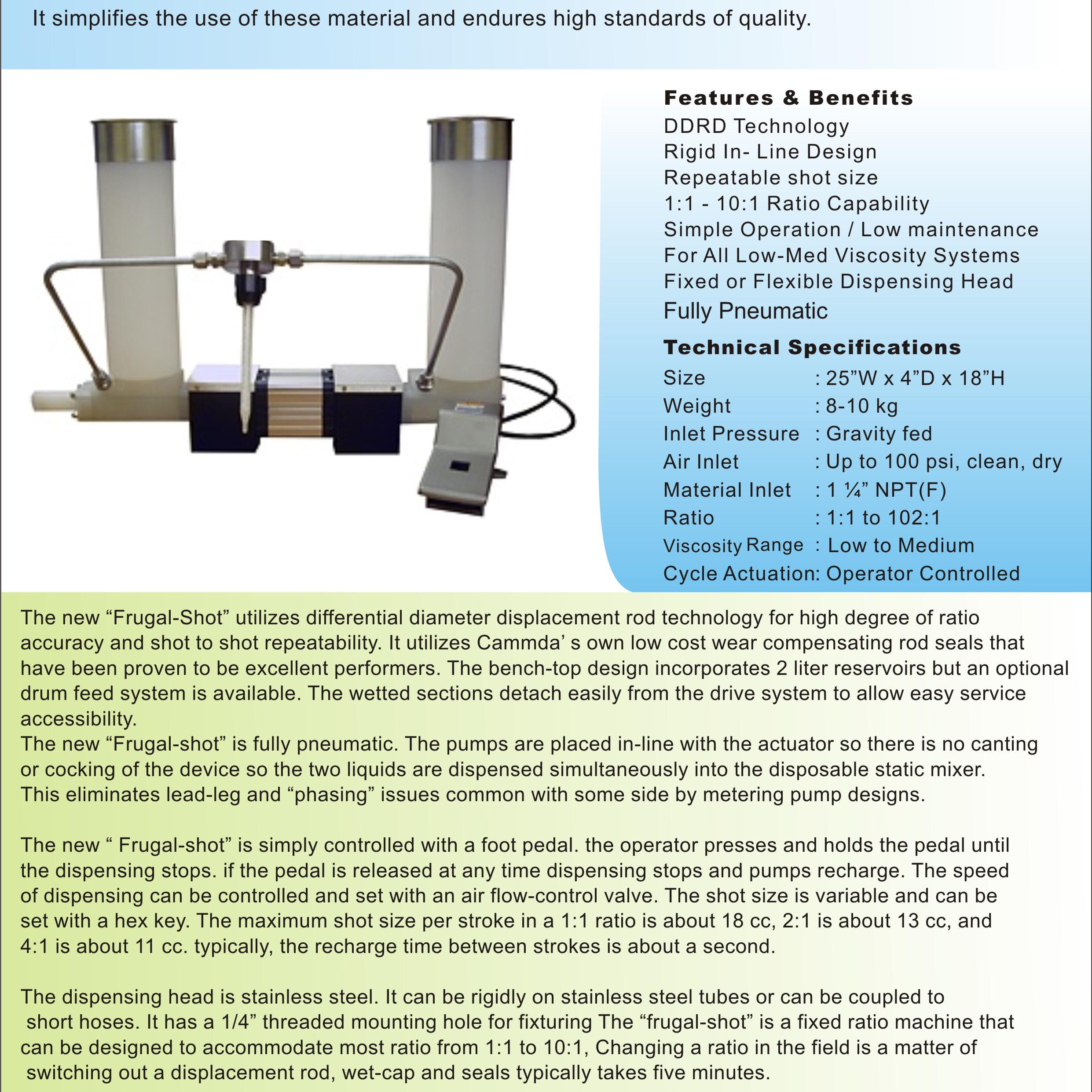 Meter Mix Dispensing machines for minimum size shot applications-Cross Engineers