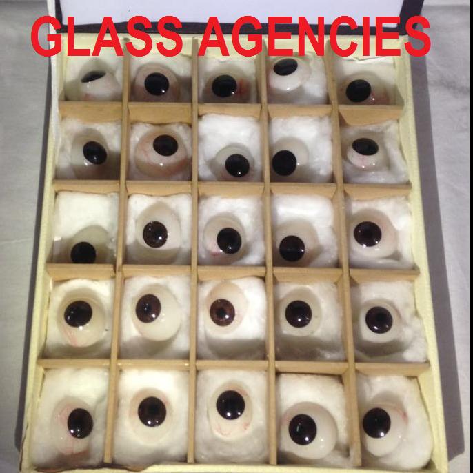 Black Artificial Eye ( Box of 25 pieces )-Glass Agencies
