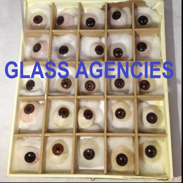 Brown Eye Artificial ( Box of 25 Pieces )-Glass Agencies