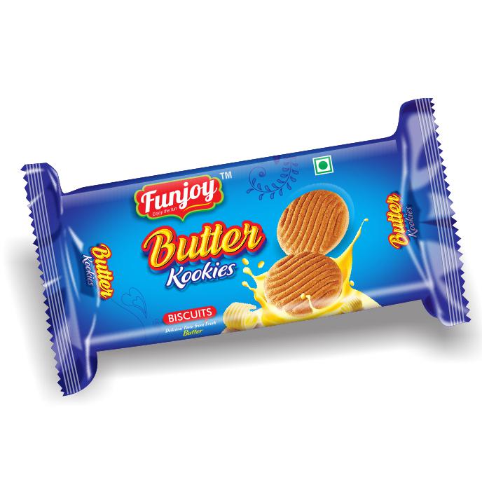 Butter Kookies ( on edge Pack)-Funjoy Food Products Pvt.Ltd