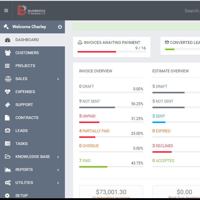 Customer Relationship Management (CRM)-BainBridge IT Solutions LLP