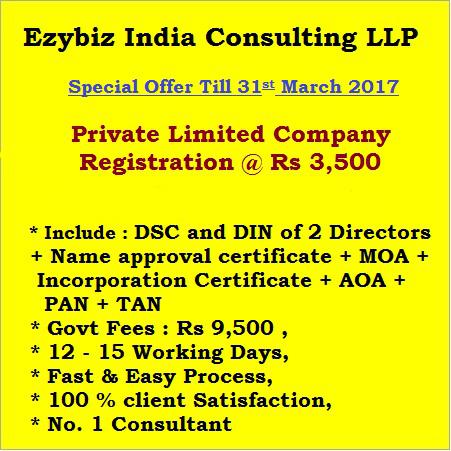 Company Registration-EZYBIZ INDIA COSULTING LLP