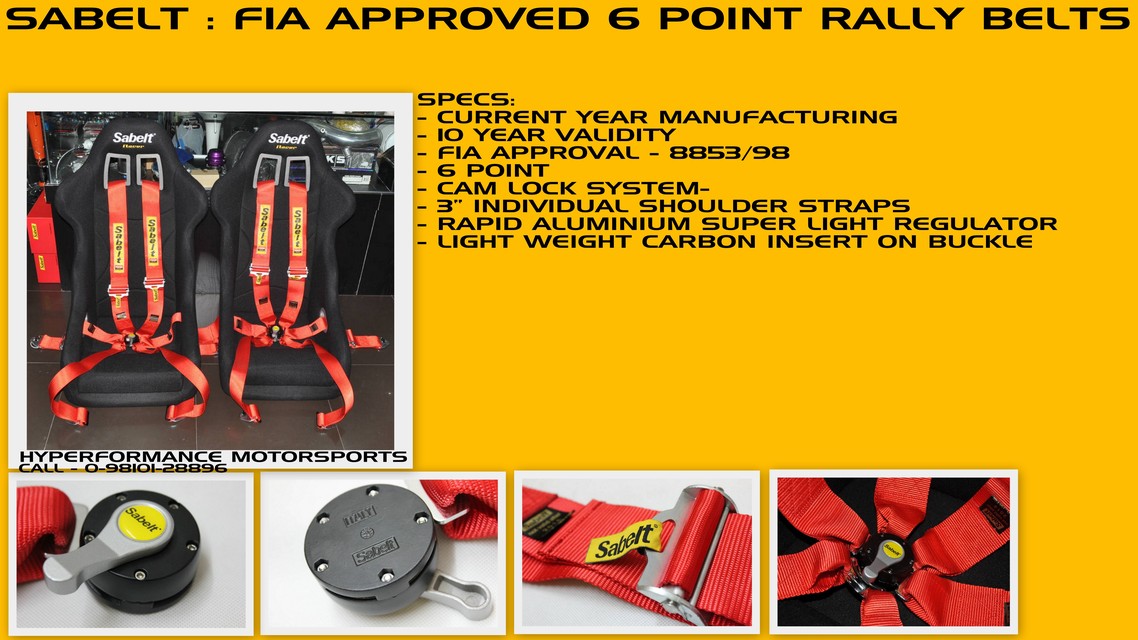 FIA - 5 POINT CAM LOCK RACING HARNESS-HYPERFORMANCE MOTORSPORTS