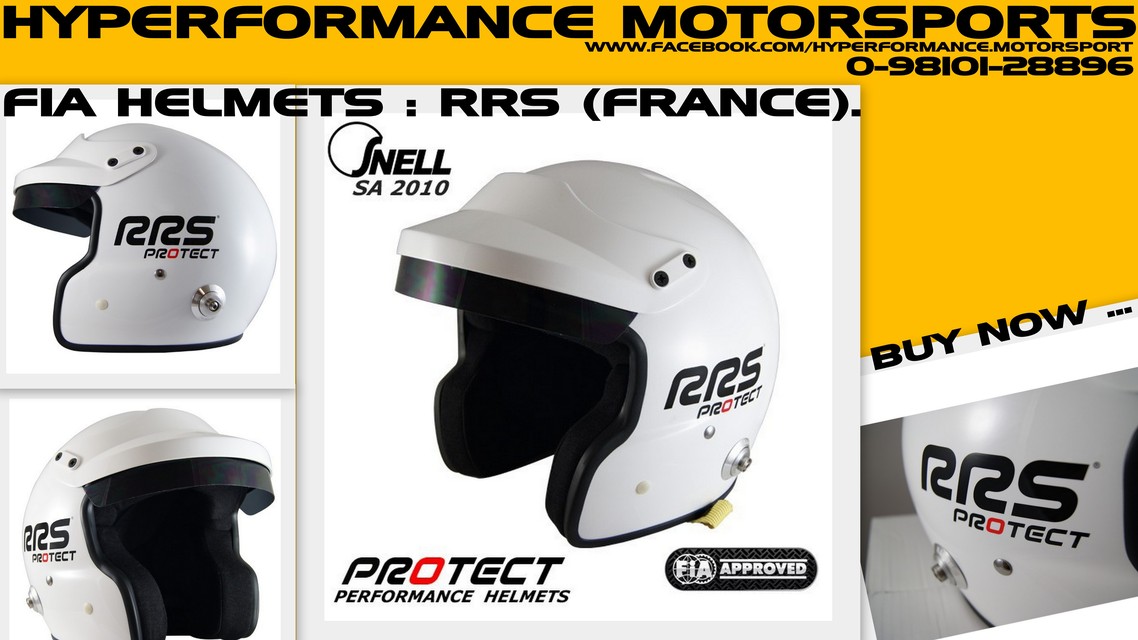 FIA - OPEN FACED RALLY HELMETS WITH HANS CLIPS (AP-HYPERFORMANCE MOTORSPORTS