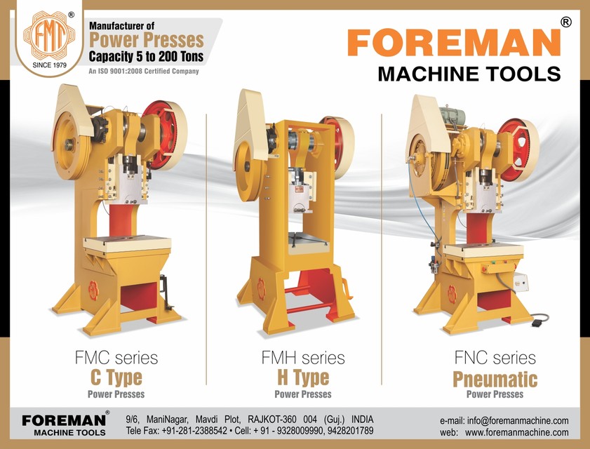 Sheet Metal Machinery-Foreman Machine Tools Pvt Ltd