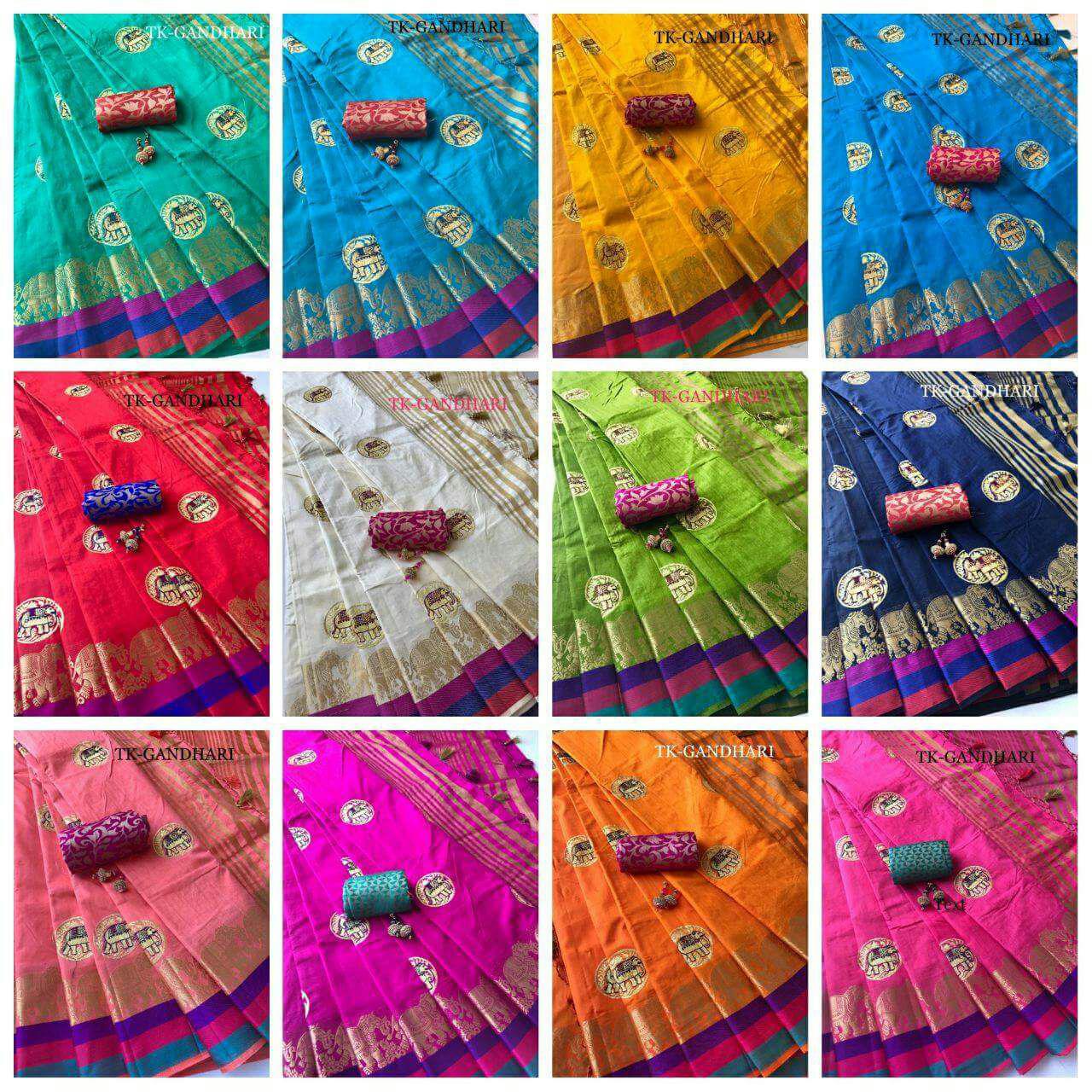 Gandhari Tussar Silk Saree-Trendzkafe Technologies Private Limited