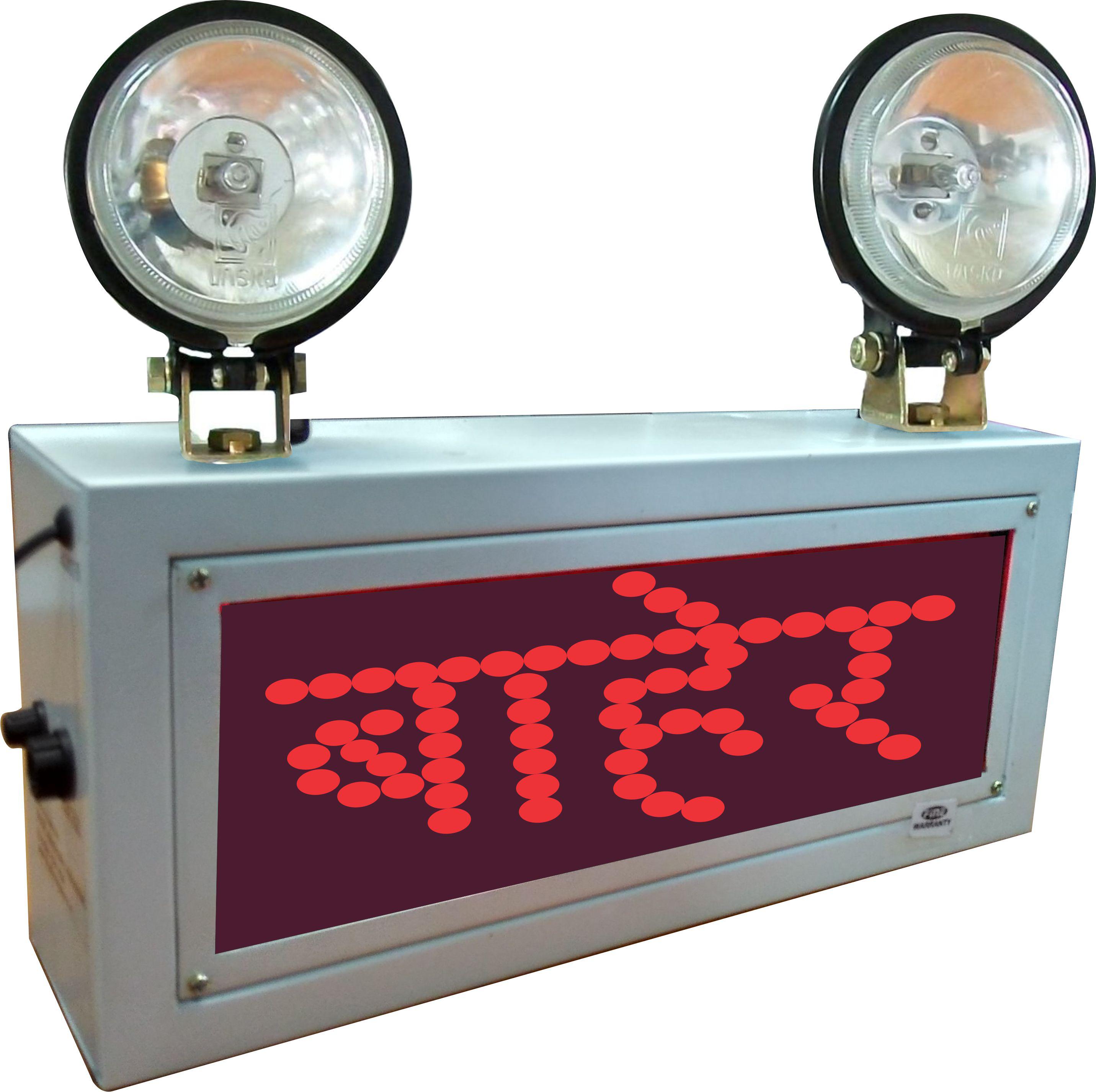 INDUSTRIAL EMERGENCY LIGHT WITH EXIT SIGN (MARATHI LANHUAGE)-Finetech Systems