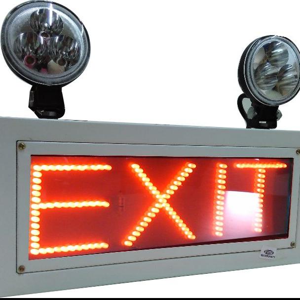 INDUSTRIAL EMERGENCY LIGHT WITH EXIT SIGN-Finetech Systems