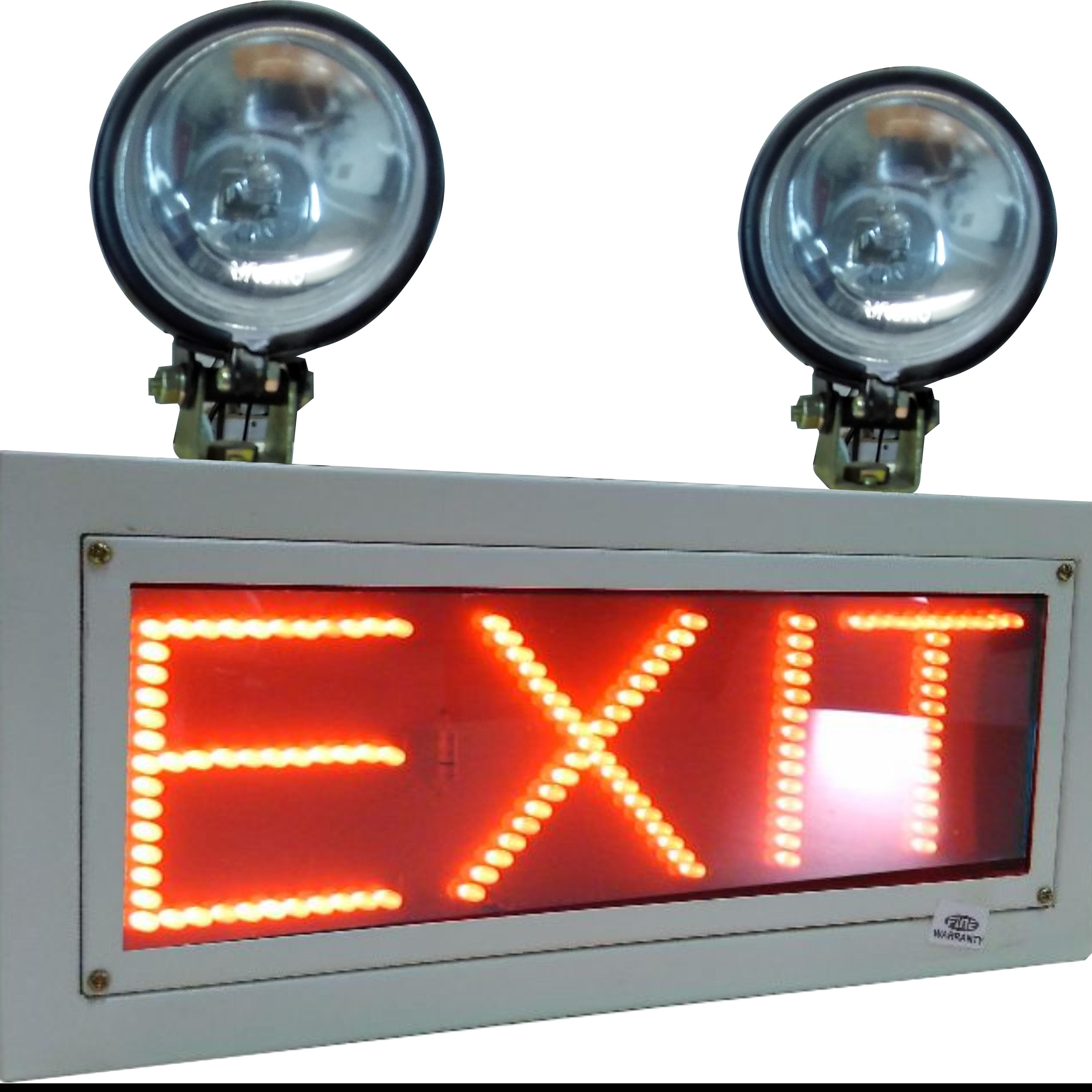 INDUSTRIAL EMERGENCY LIGHT WITH EXIT SIGN-Finetech Systems