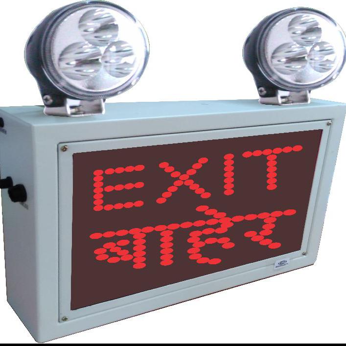 INDUSTRIAL EMERGENCY LIGHT EXIT & BAHAR (EXIT IN ENGLISH & MARATHI LANGUAGE)-Finetech Systems