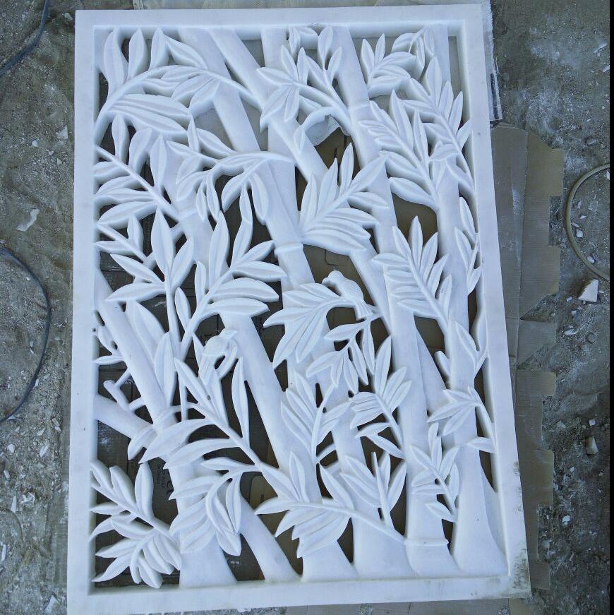 Wall panel made by Africa White marble-Shree Kalyan innovator & Panurgy Logics