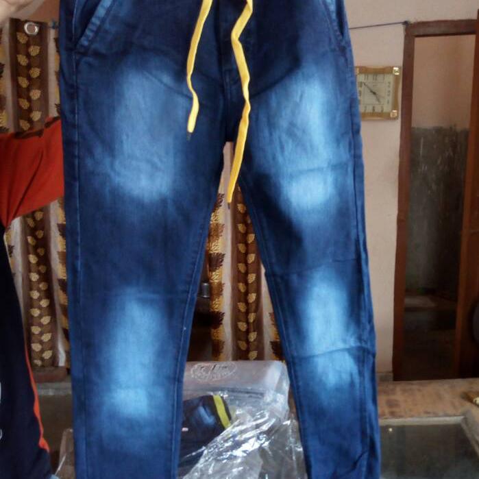 mens jogger jeans-emoji fabrics 