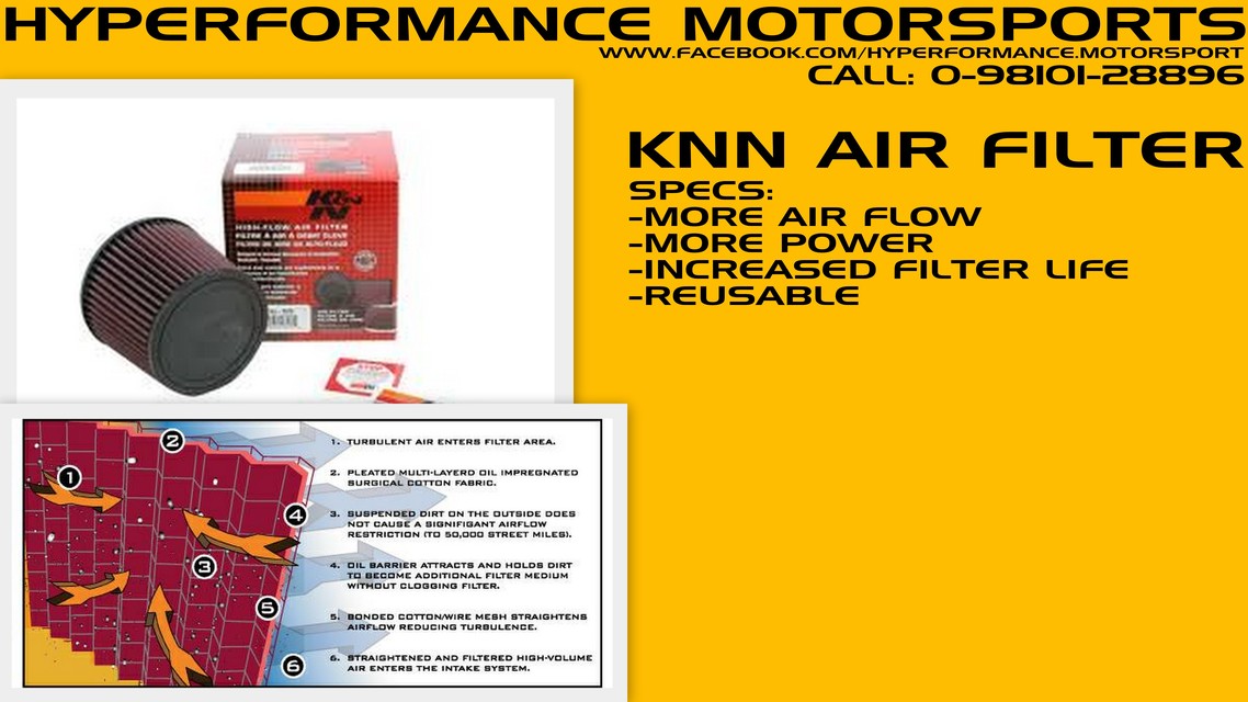 K&N RACING AIR FILTER - EXTERNAL FITTMENT / CONICA-HYPERFORMANCE MOTORSPORTS
