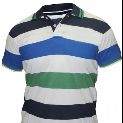 mens striped polo tshirt -senthan knit fashions