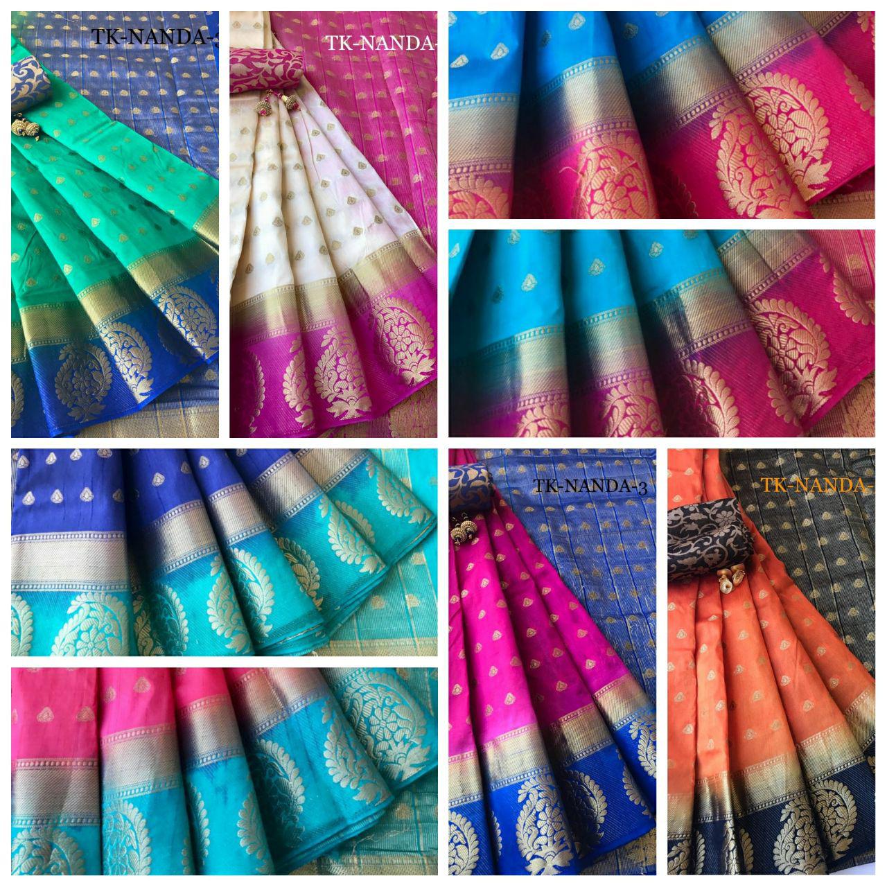 Nanda Vol-3 Dhupion Silk Saree-Trendzkafe Technologies Private Limited