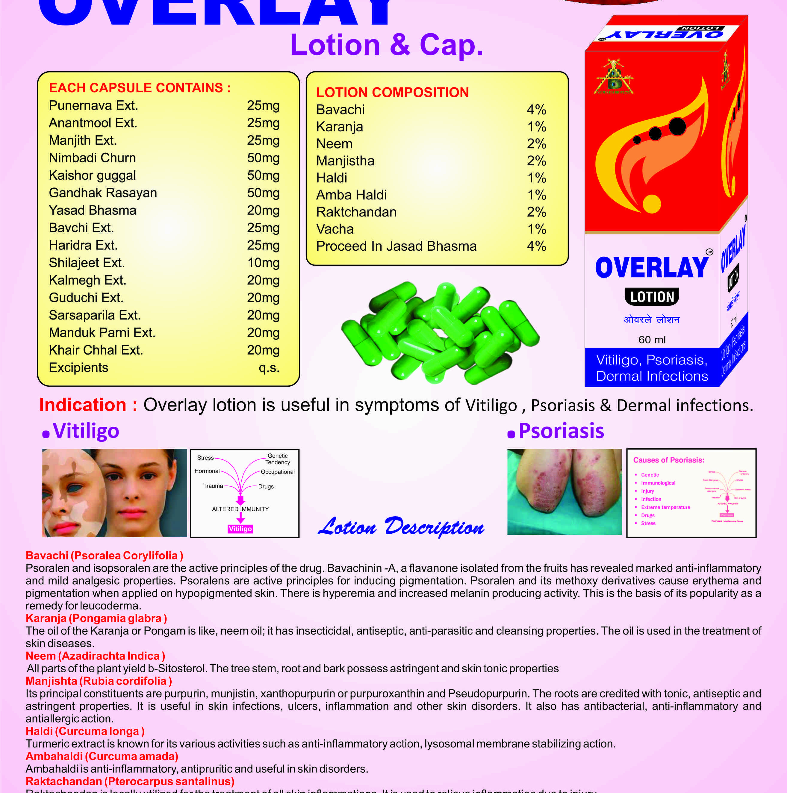 OVERLAY Cap. & Lotion-aushadh biotech pvt ltd