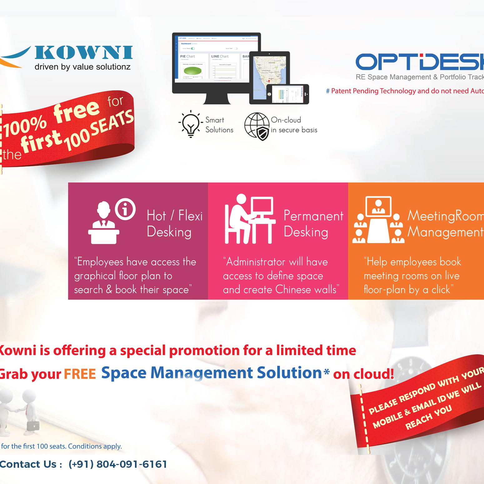 Space Management Service (Optidesk)-Kowni technologies pvt ltd