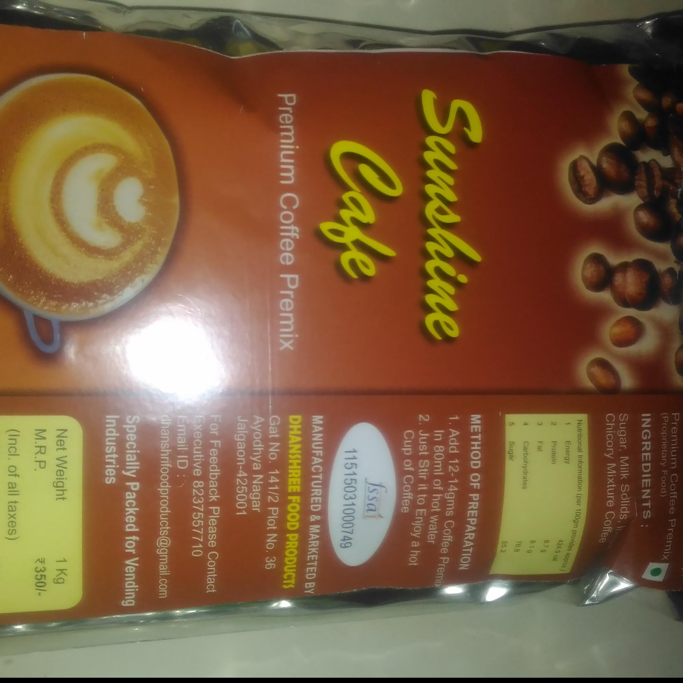 Premium coffee premix-Dhanshree Food Products