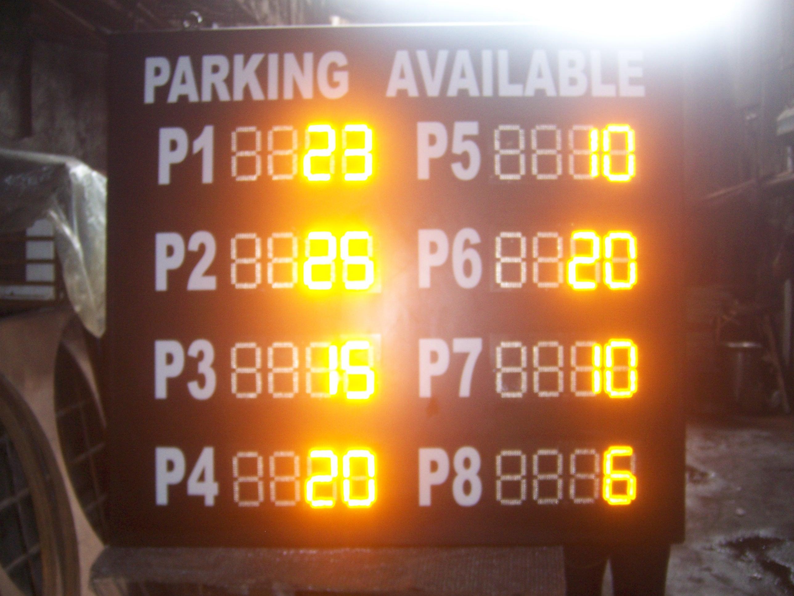 Car Parking Information Display-Dynamic Ad