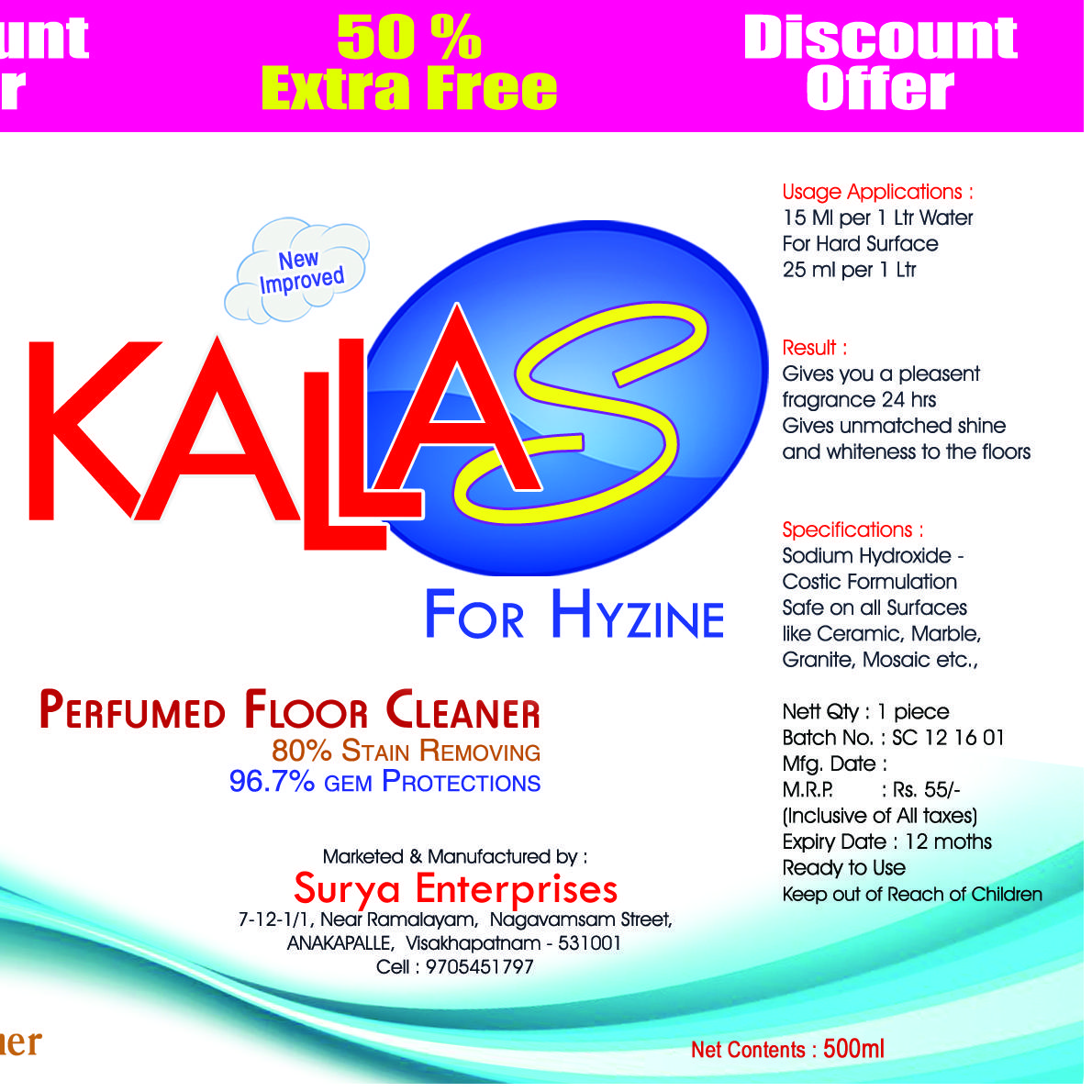 Perfumed Floor Cleaner-Surya Enterprises